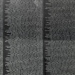 Names of Vietnam war casualties at Veterans Memorial